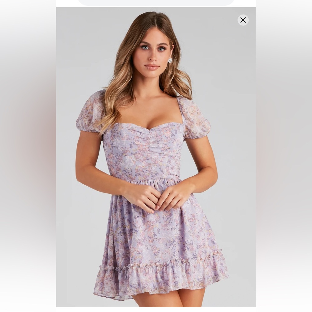 Windsor Floral Lavender Dress